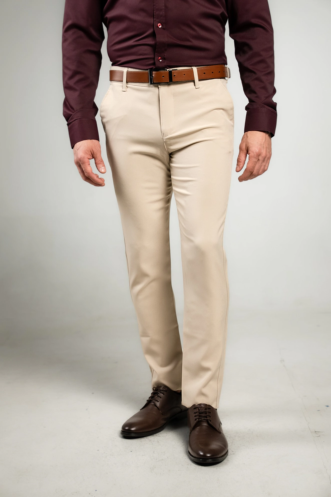 Krem Muške slimfit pantalone - Sport fit glavna