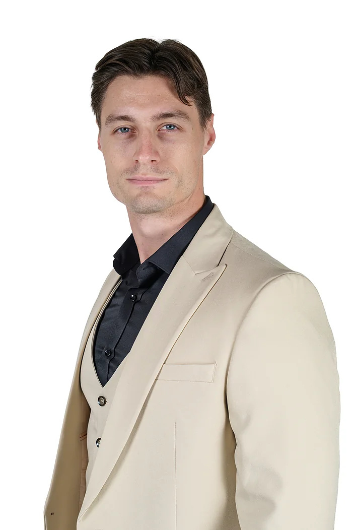 Krem Muško trodelno slim fit odelo &ndash; Sport Fit