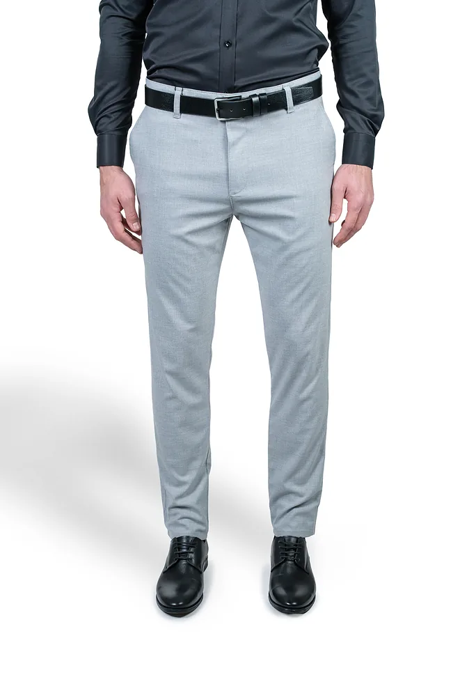 Svetlosive Muške slim fit pantalone - Sport fit
