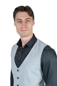 Svetlosivi Muški slim fit prsluk - Sport Fit - XXXXXXXL