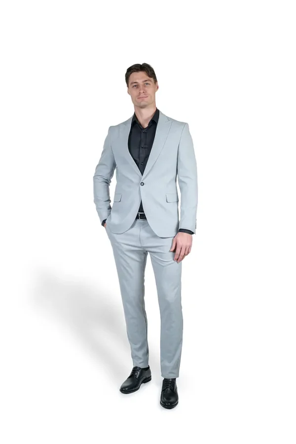 Svetlosivo Muško slim fit dvodelno odelo - Sport Fit
