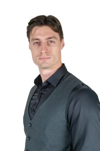 Tamnosivi Muški slim fit prsluk - Sport Fit - XXXXXXXL