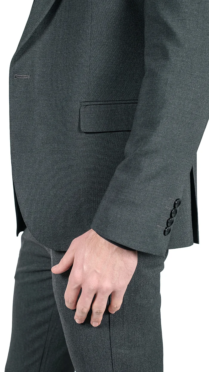 Tamnosivo Muško slim fit dvodelno odelo &ndash; Sport Fit