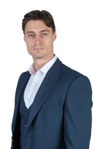 Teget trodelno odelo gornji deo prednji prikaz