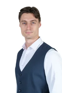 Teget prsluk gornji deo prednji prikaz