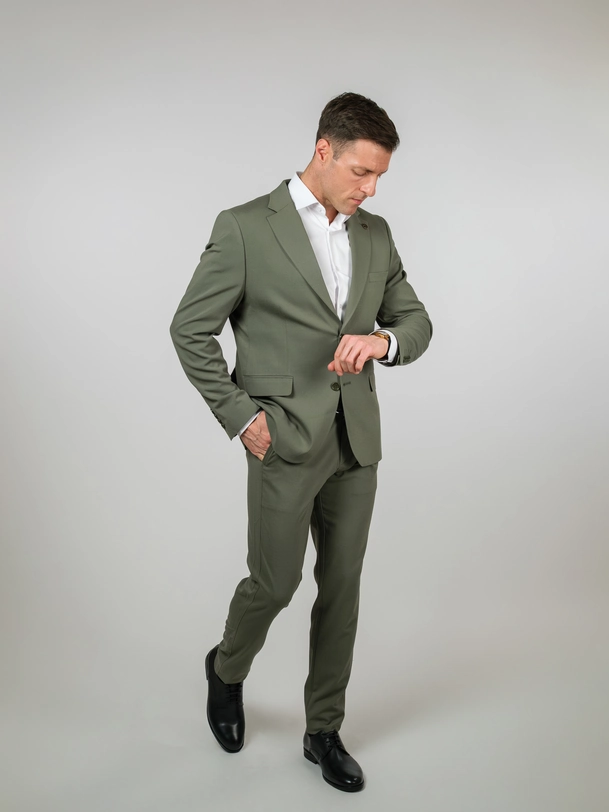 Zeleno mu&scaron;ko trodelno odelo &ndash; Napoli Fit