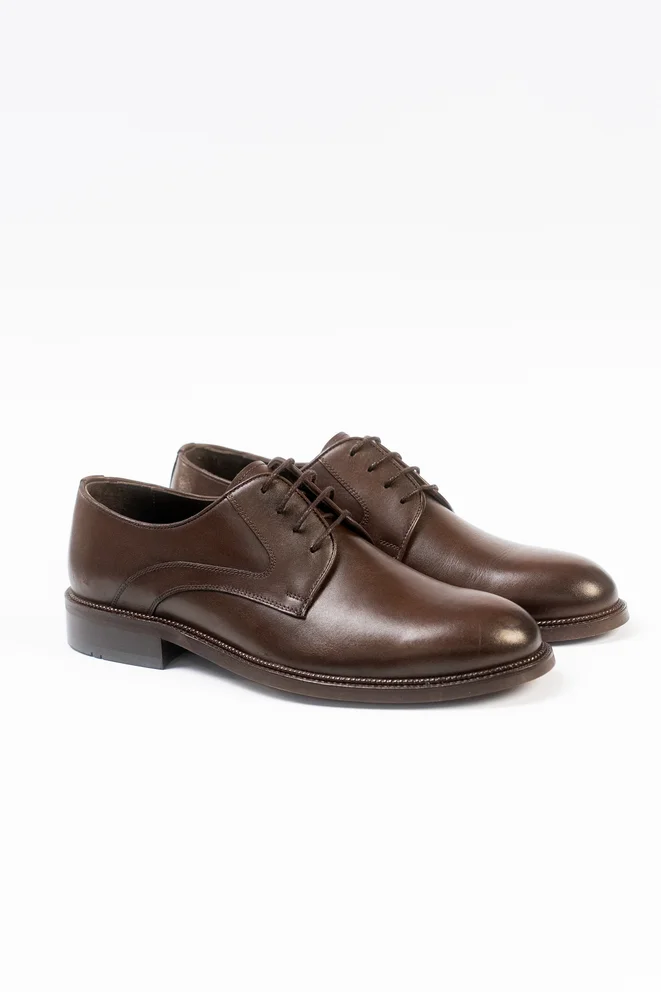 Braon muške elegantne cipele - Premium Derby