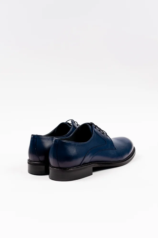 Teget muške elegantne cipele - Premium Derby glavna
