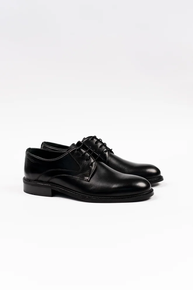 Crne muške elegantne cipele - Premium Derby